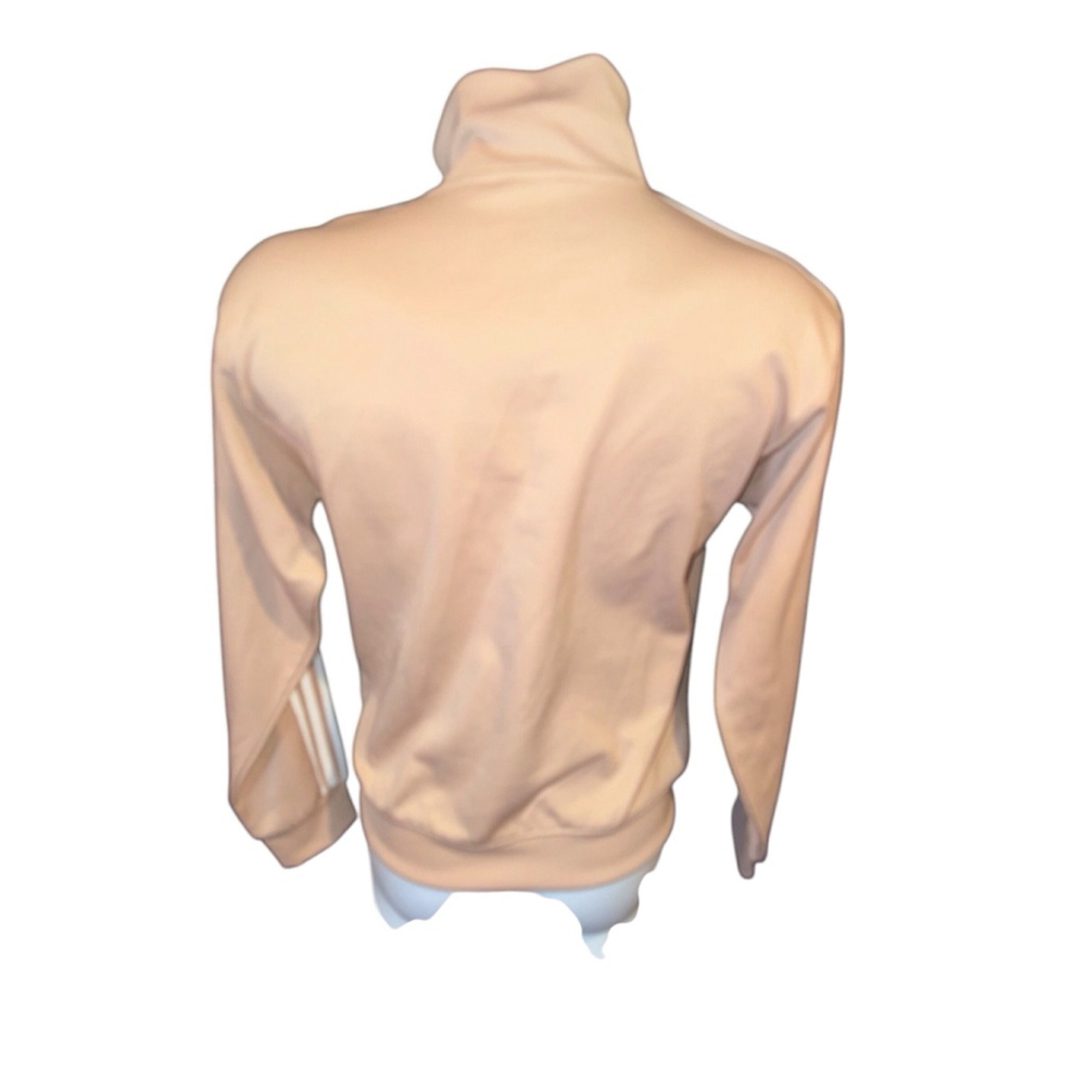 Men's Adidas Beige Funnel Neck Track Top Jacket Size S - Picture 3 of 4